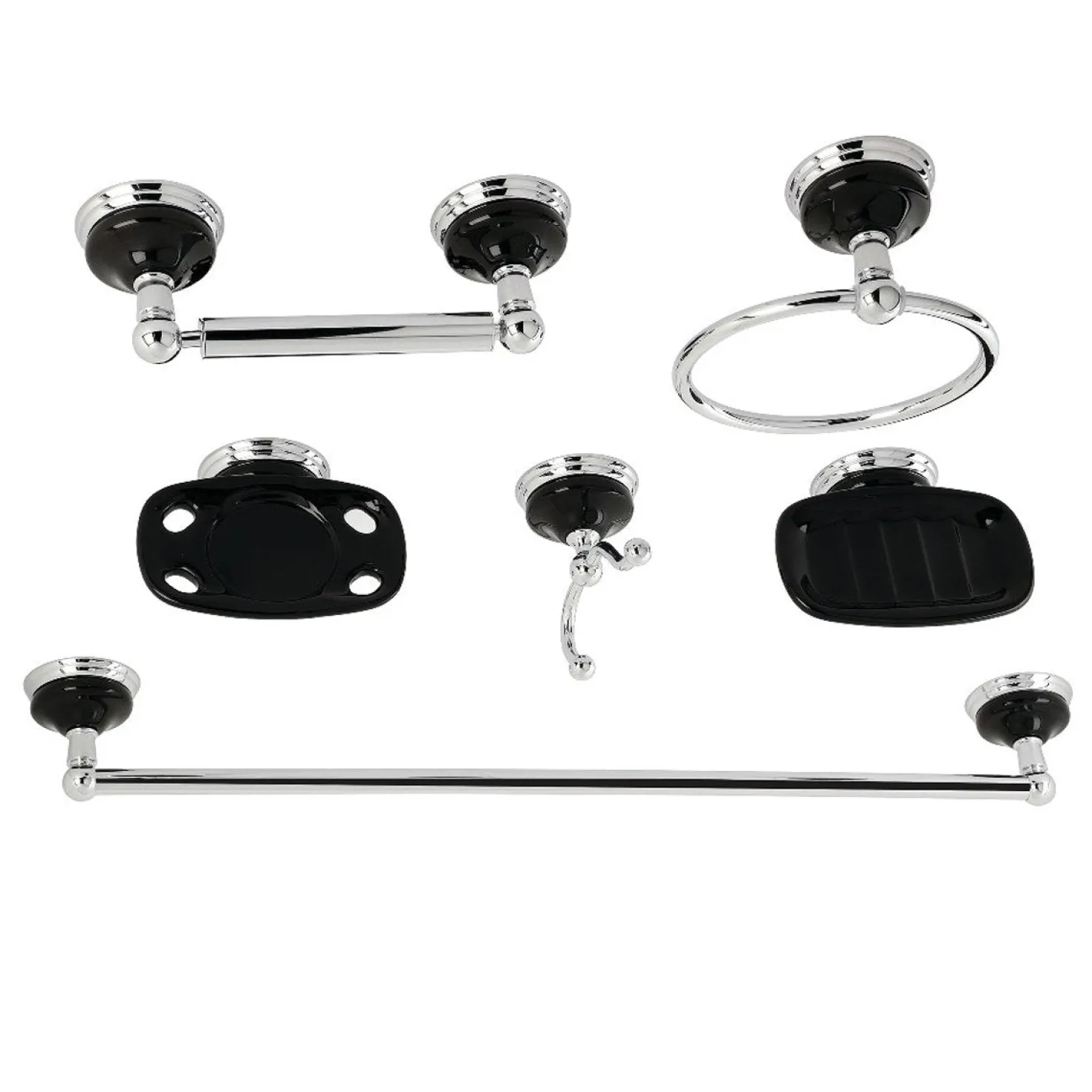 Kingston Brass Water Onyx 6-Piece Bathroom Accessory Set