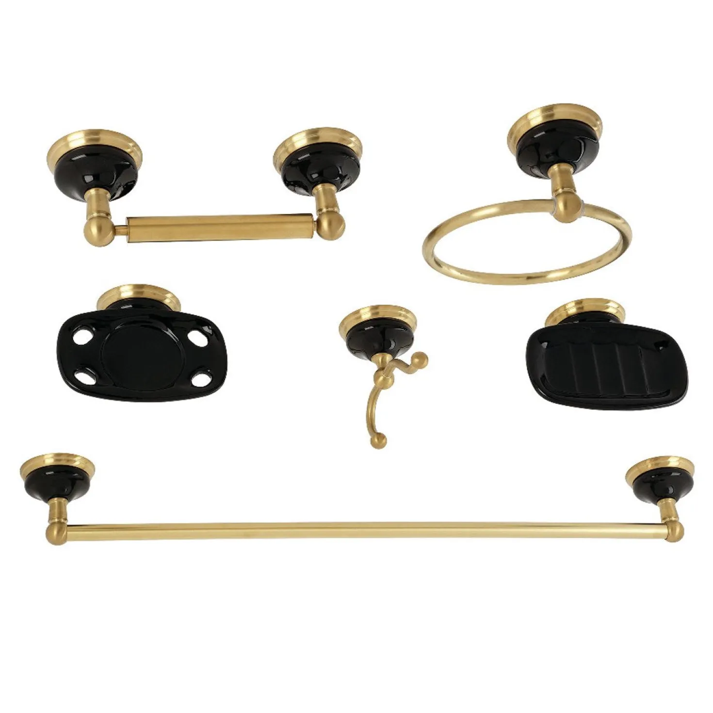 Kingston Brass Water Onyx 6-Piece Bathroom Accessory Set