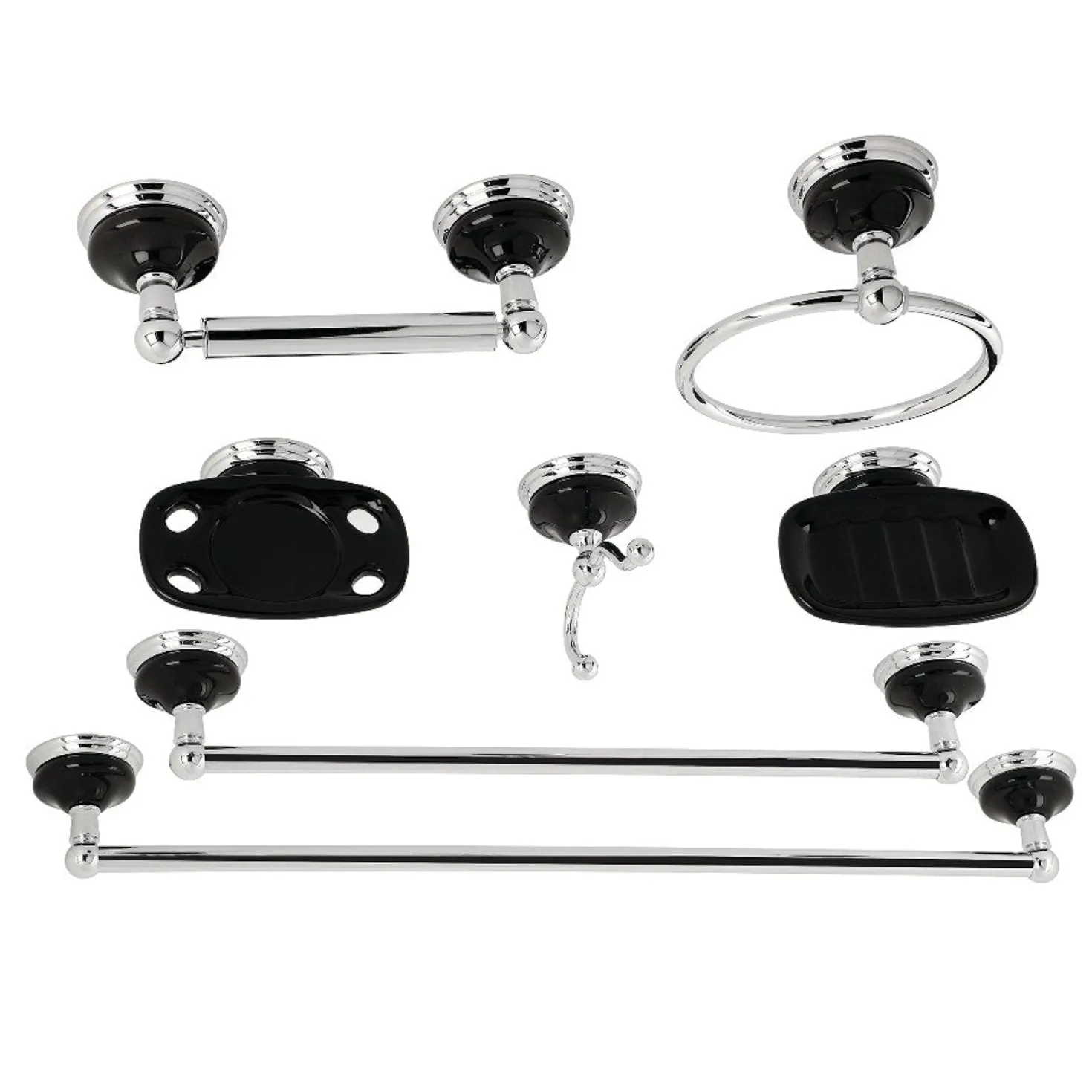 Kingston Brass Water Onyx 7-Piece Bathroom Accessory Set
