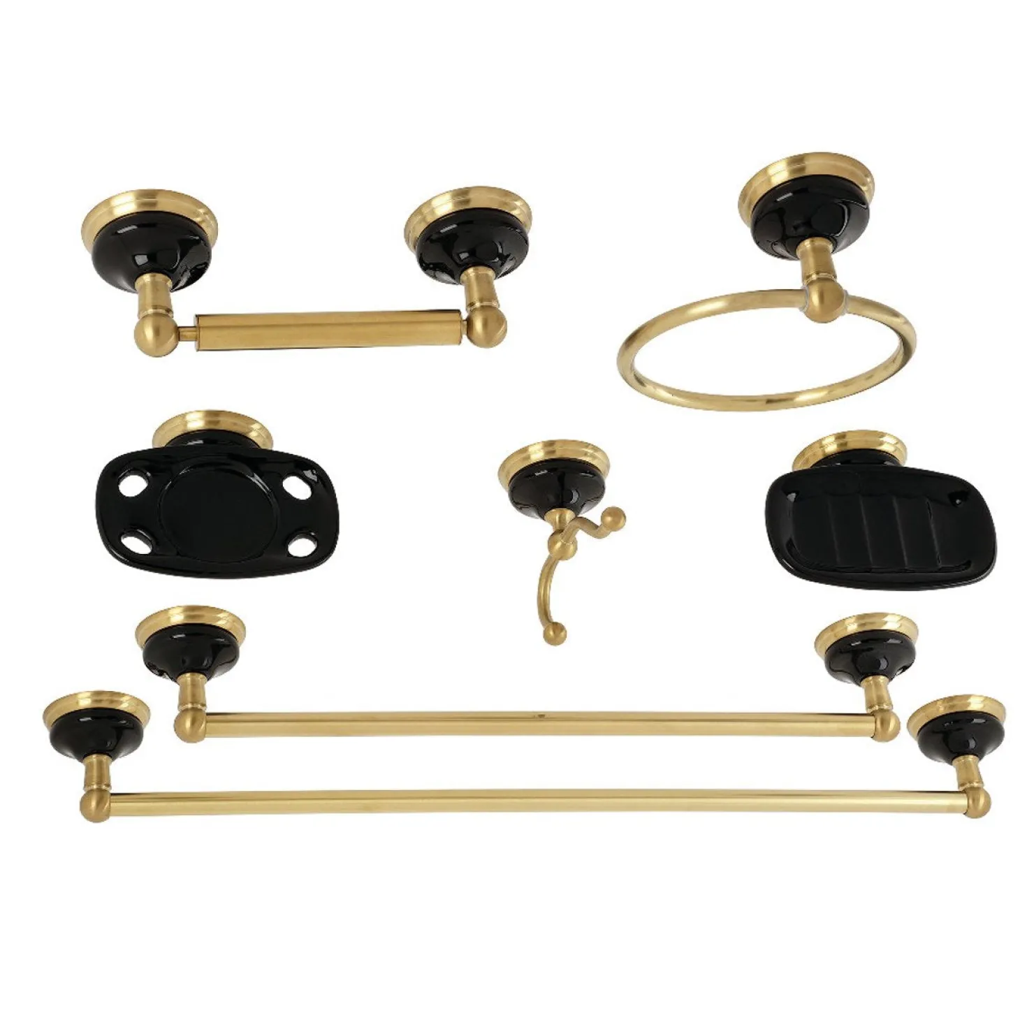 Kingston Brass Water Onyx 7-Piece Bathroom Accessory Set