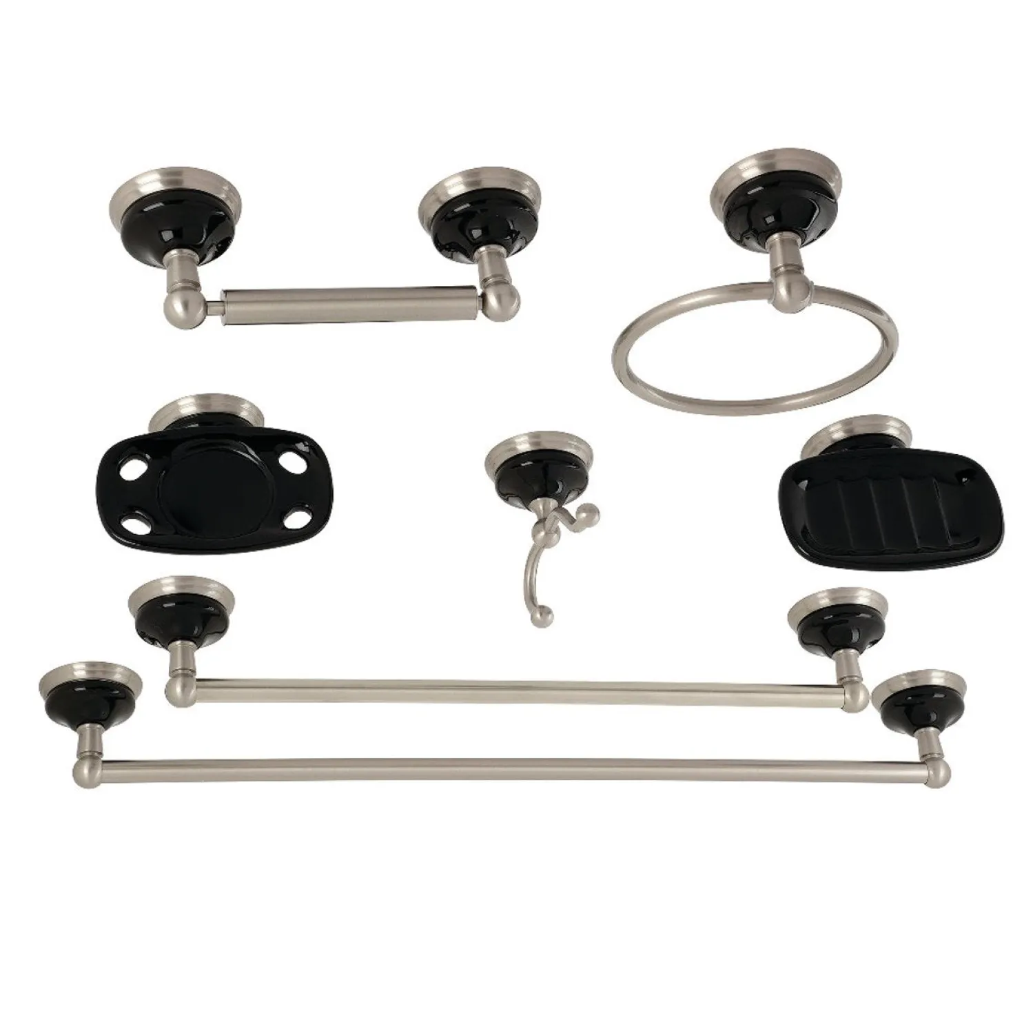 Kingston Brass Water Onyx 7-Piece Bathroom Accessory Set