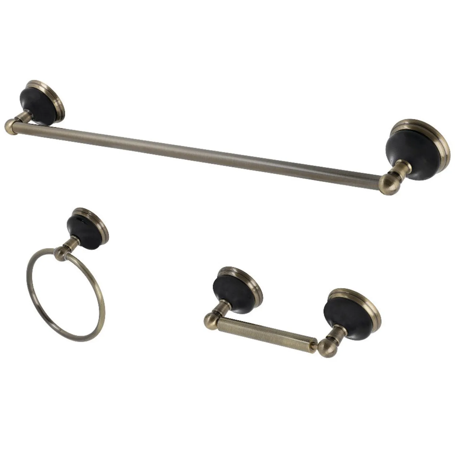Kingston Brass Water Onyx 3-Piece 26.75" Bathroom Accessory Set