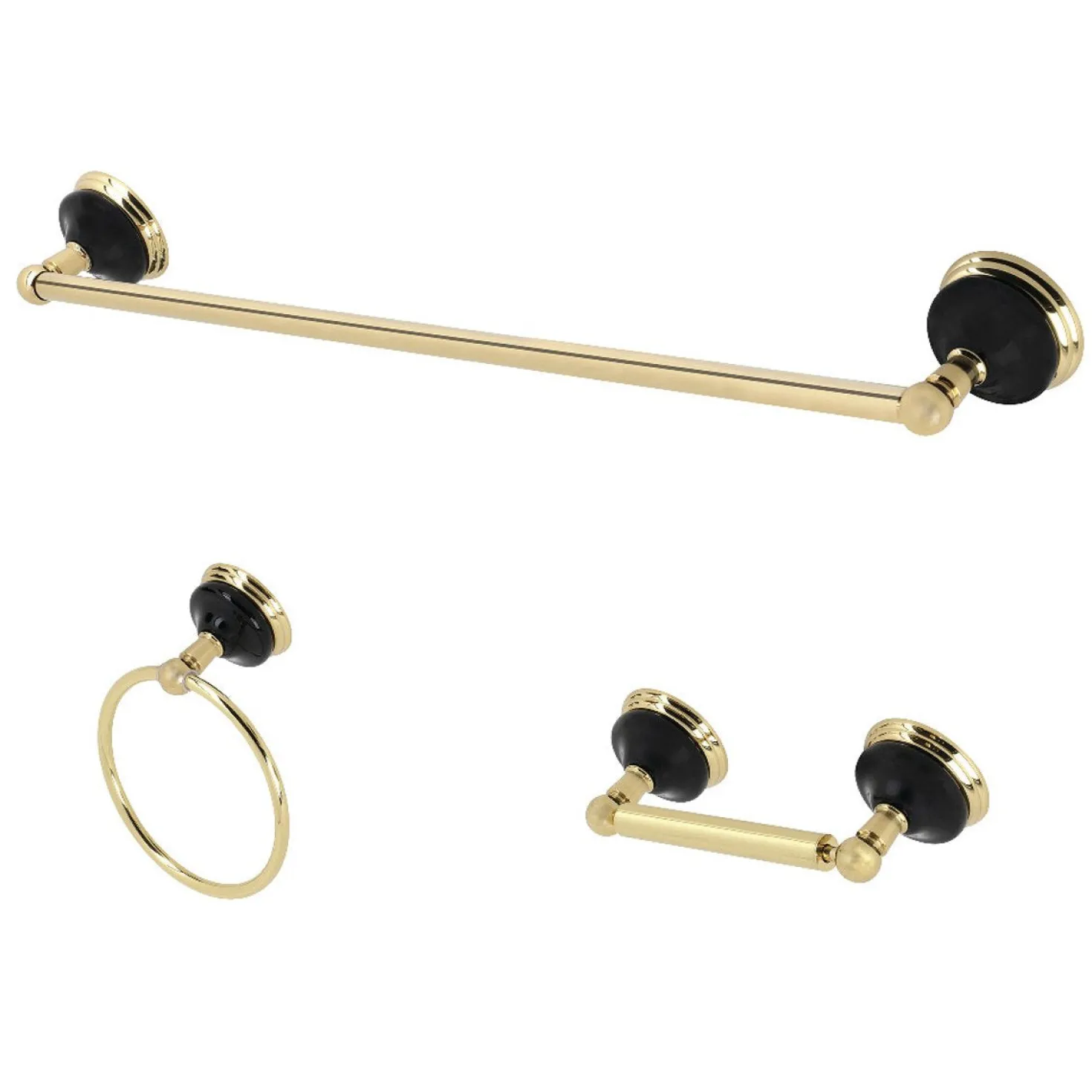 Kingston Brass Water Onyx 3-Piece 26.75" Bathroom Accessory Set