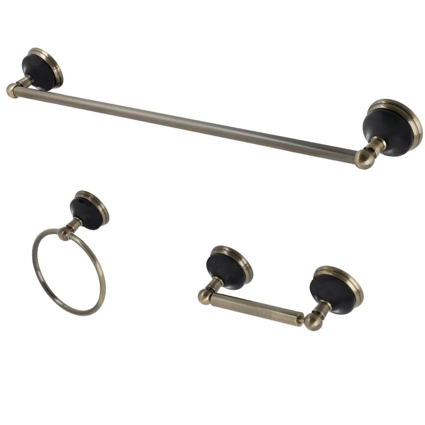 Kingston Brass Water Onyx 3-Piece 20.75" Bathroom Accessory Set