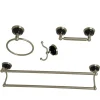 Kingston Brass Water Onyx 4-Piece 26.75" Bathroom Accessory Set
