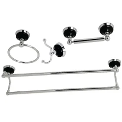 Kingston Brass Water Onyx 4-Piece 26.75" Bathroom Accessory Set
