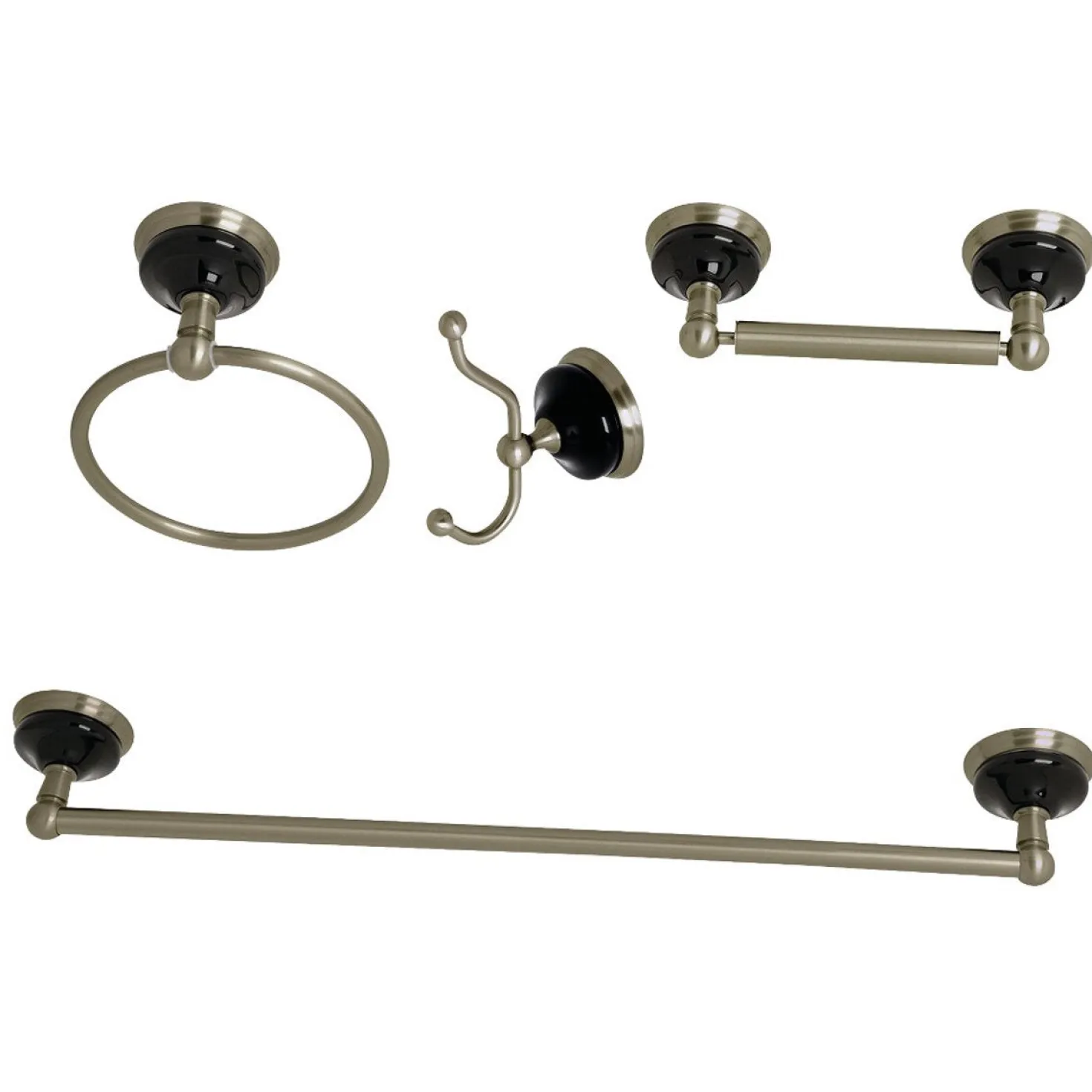 Kingston Brass Water Onyx 4-Piece 20.75" Bathroom Accessory Set