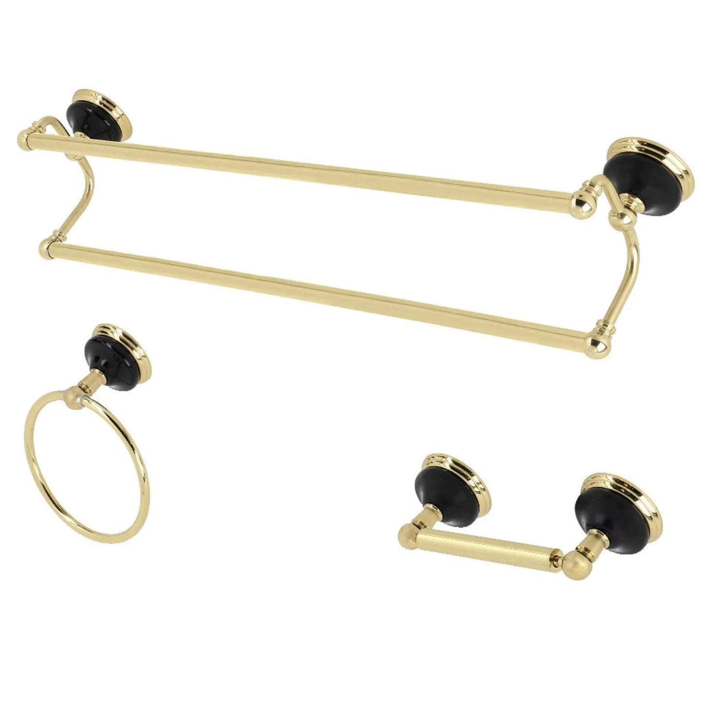 Kingston Brass Water Onyx 3-Piece Bathroom Accessory Set
