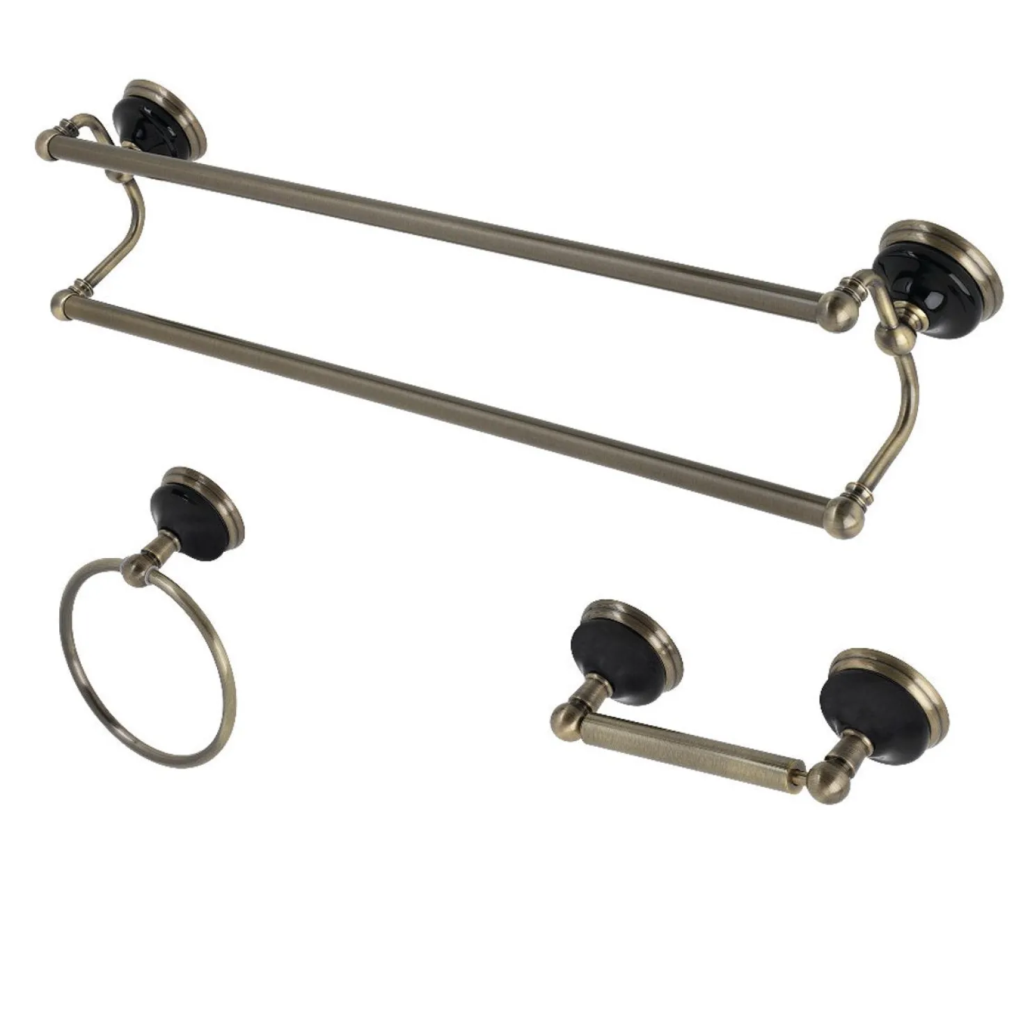 Kingston Brass Water Onyx 3-Piece Bathroom Accessory Set