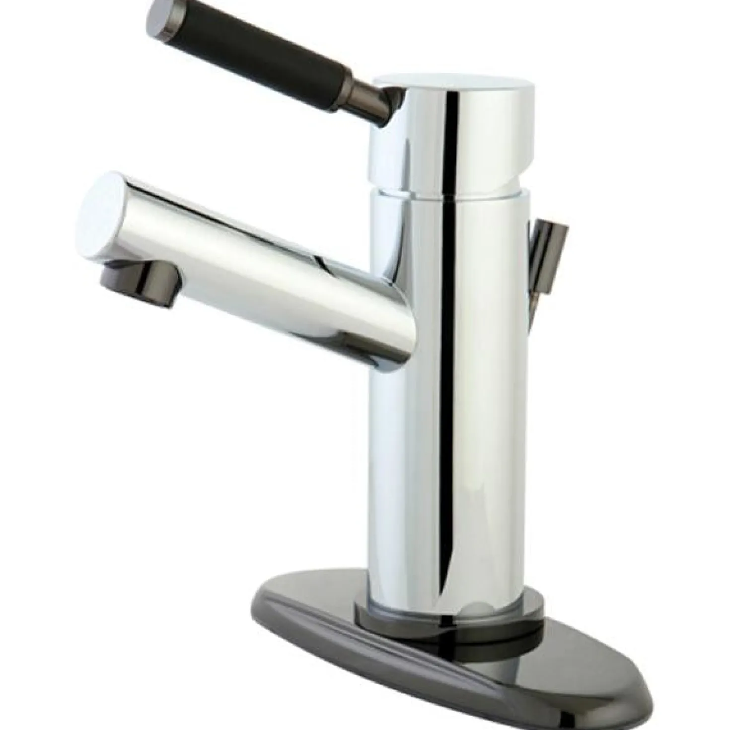 Kingston Brass Water Onyx Single Lever Lavatory Faucet with Brass Pop Up