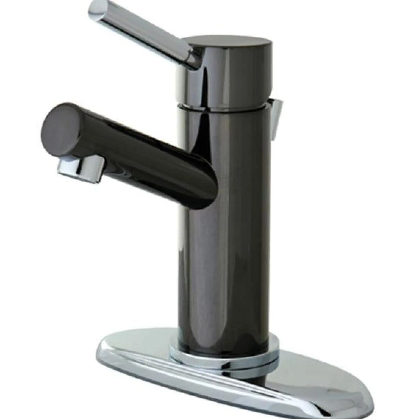 Kingston Brass Water Onyx Single Lever Lavatory Faucet with Brass Pop Up