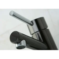 Kingston Brass Water Onyx Single Lever Lavatory Faucet with Brass Pop Up