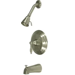 Kingston Brass Water Saving Knight Tub and Shower Faucet with Lever Handles
