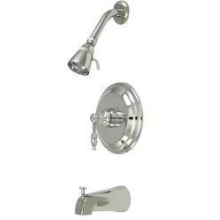 Kingston Brass Water Saving Knight Tub and Shower Faucet with Lever Handles
