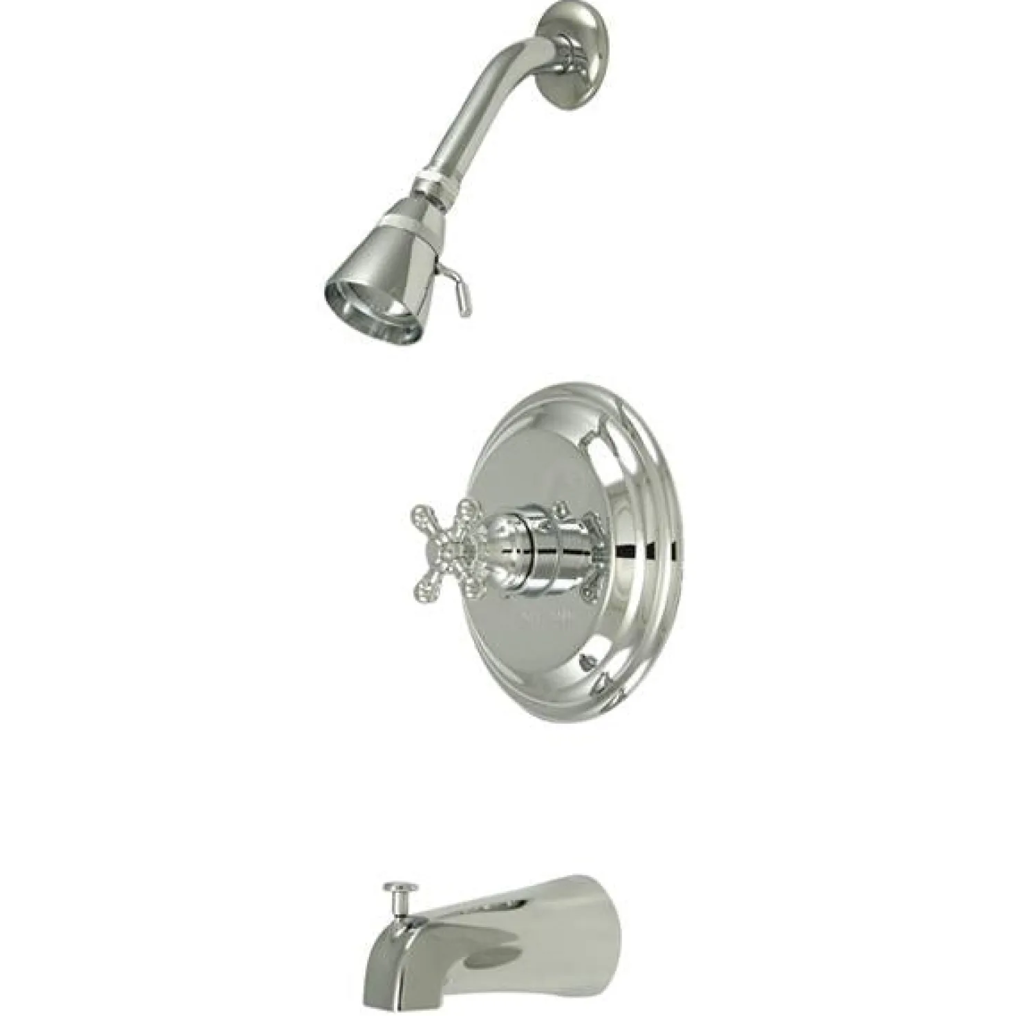 Kingston Brass Water Saving Metropolitan Tub and Shower Faucet with Cross Handles