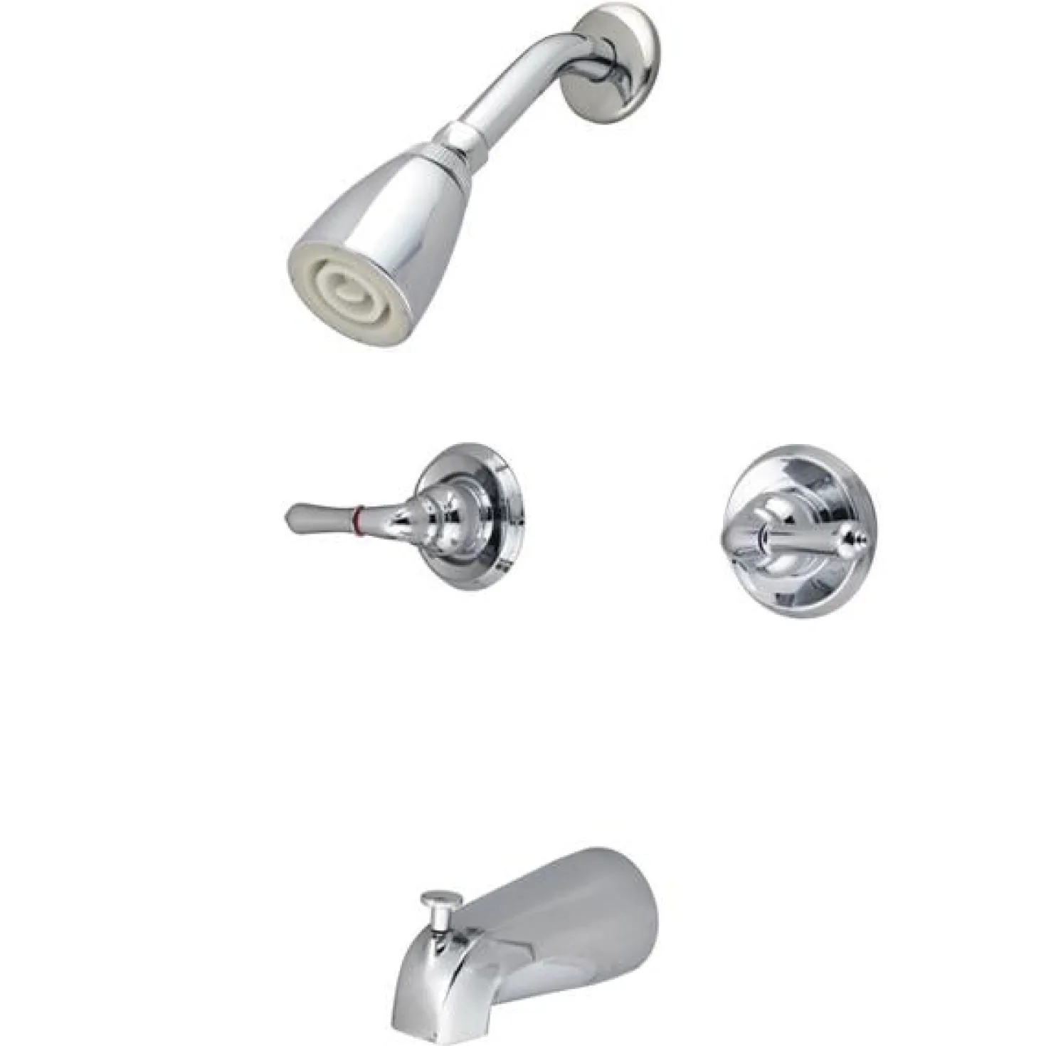 Kingston Brass Water Saving Magellan 2-Handle Tub and Shower Faucet with Water Savings Showerhead