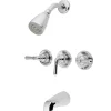Kingston Brass Water Saving Magellan 3-Handle Tub and Shower Faucet with Water Savings Showerhead