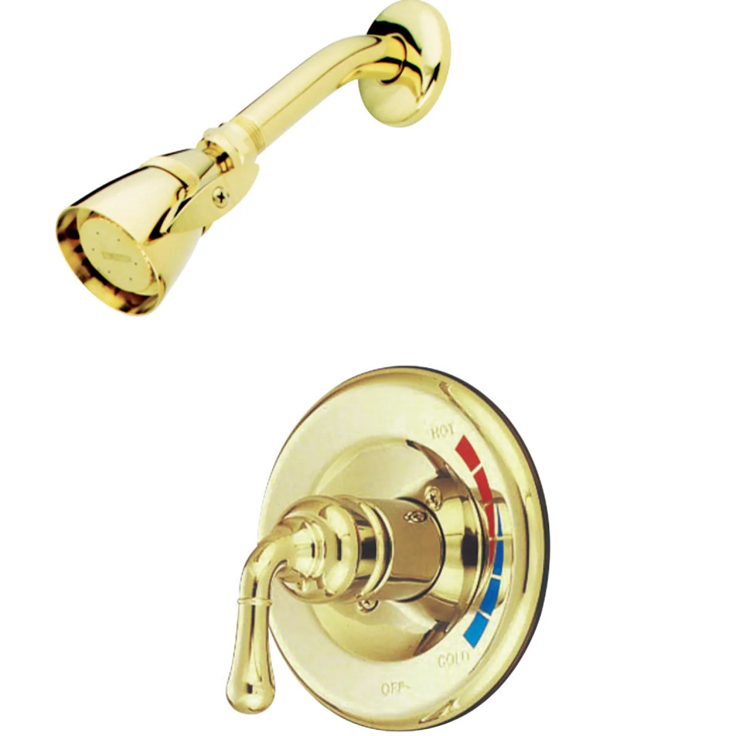 Kingston Brass Water Saving Magellan Shower Combination with 1.5GPM Water Savings Showerhead and Single Lever Handle