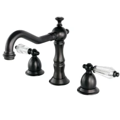 Kingston Brass Widespread Lavatory Faucet with Brass Pop-up