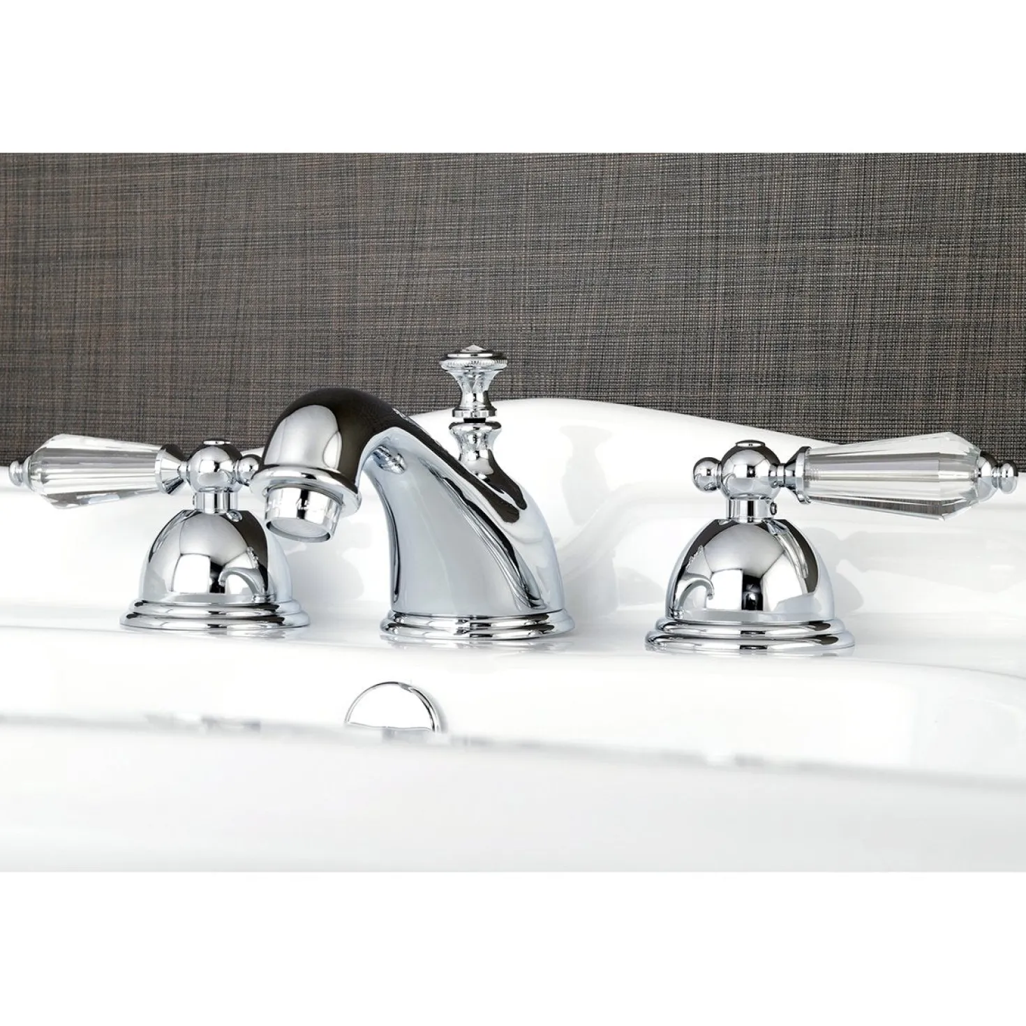 Kingston Brass Wilshire Aqua Eden 8" Widespread Bathroom Faucet