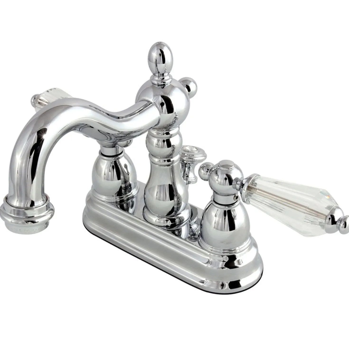 Kingston Brass Wilshire Classic 4" Centerset Lavatory Faucet with Brass Pop-up