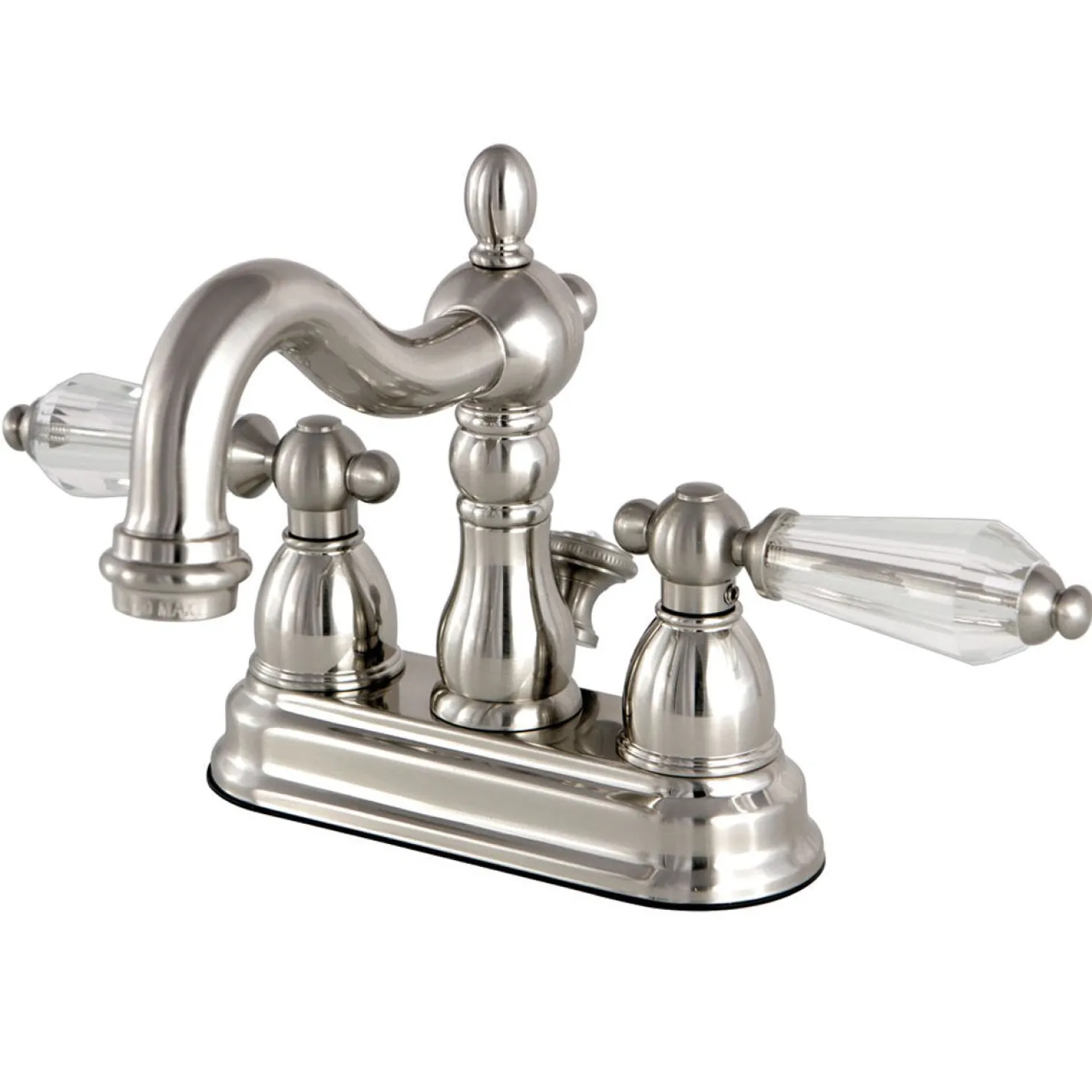 Kingston Brass Wilshire Classic 4" Centerset Lavatory Faucet with Brass Pop-up