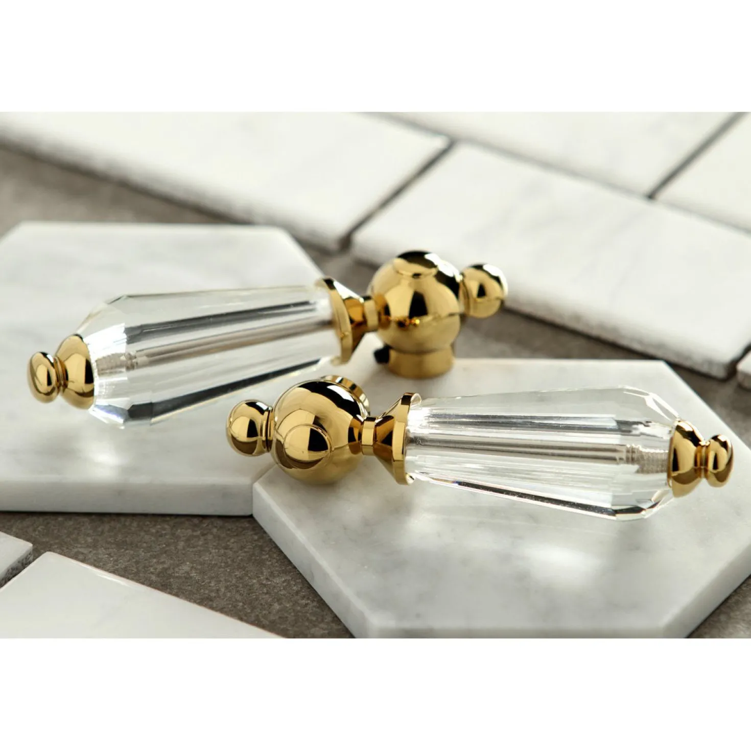 Kingston Brass Wilshire Two-Handle Wall Mount Bathroom Faucet
