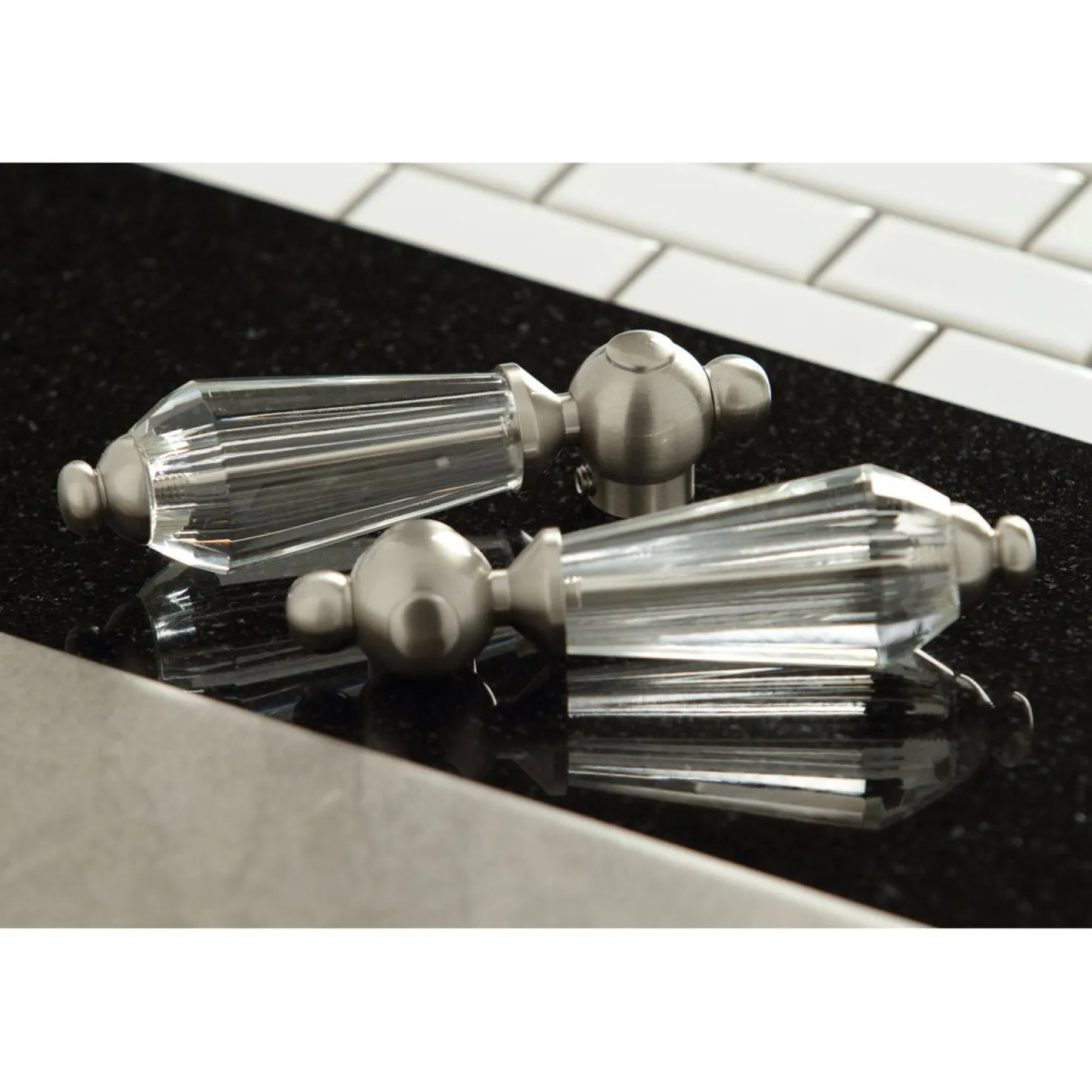 Kingston Brass Wilshire Two-Handle Wall Mount Bathroom Faucet