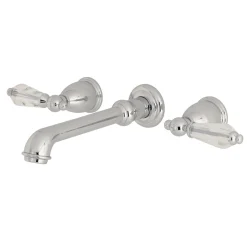 Kingston Brass Wilshire Two-Handle Wall Mount Bathroom Faucet