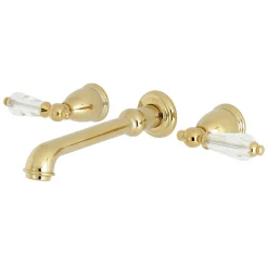 Kingston Brass Wilshire Two-Handle Wall Mount Bathroom Faucet