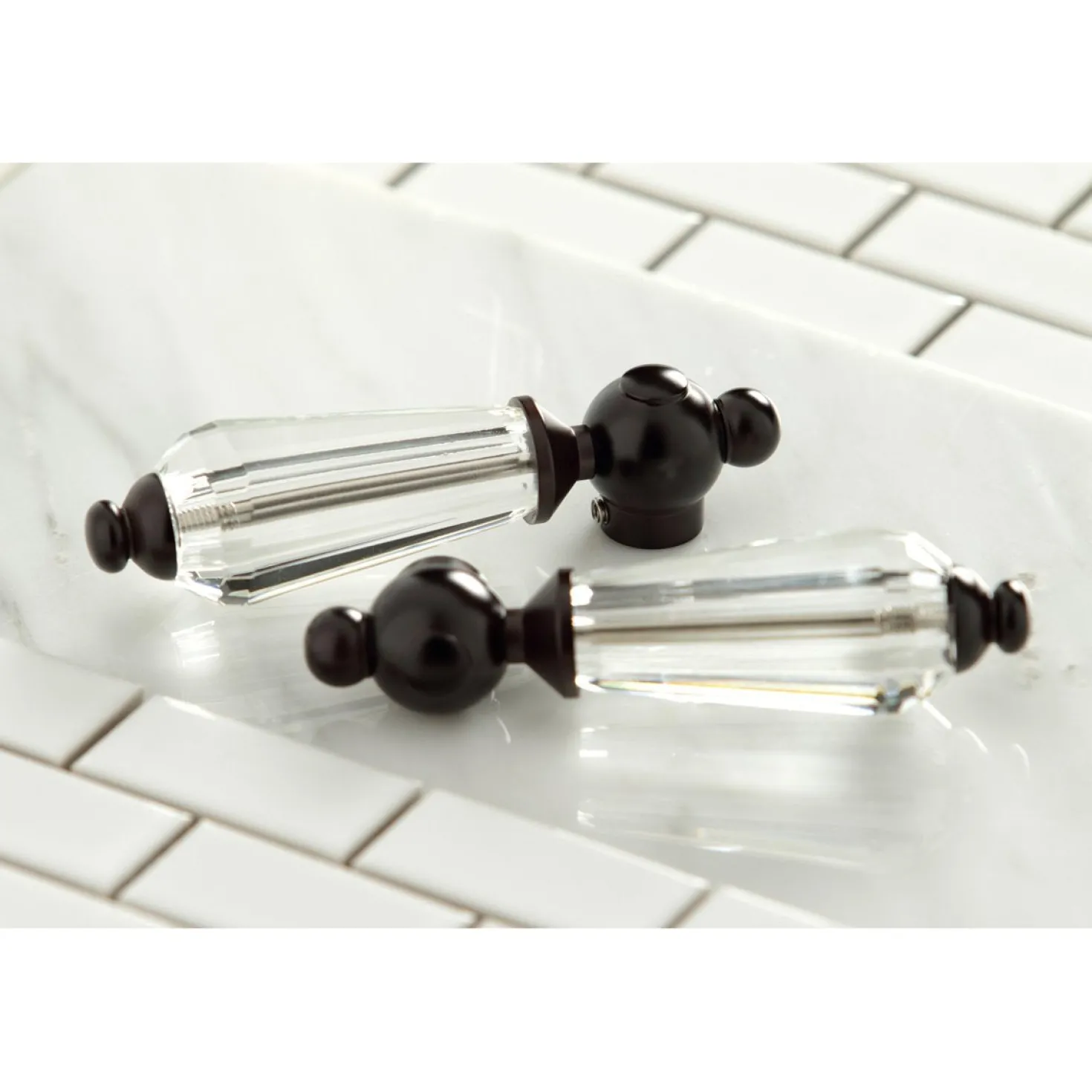 Kingston Brass Wilshire Two-Handle Wall Mount Bathroom Faucet