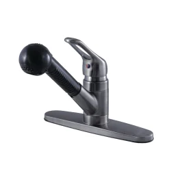 Kingston Brass Wyndham Single-Handle Pull-Out Kitchen Faucet