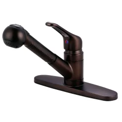 Kingston Brass Wyndham Single-Handle Pull-Out Kitchen Faucet