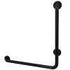 Kingston Brass 24" x 24" L-Shaped ADA Grab Bar in Matte Black