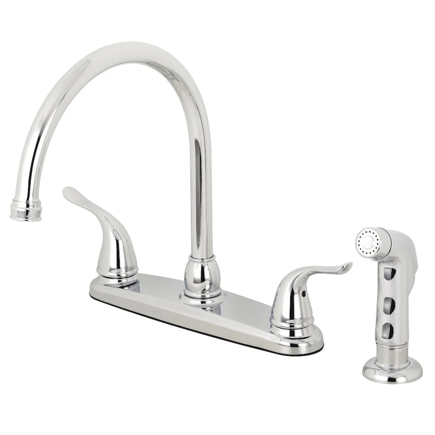 Kingston Brass Yosemite 8-Inch Centerset Kitchen Faucet with Sprayer