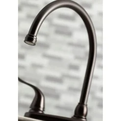 Kingston Brass Yosemite 8-Inch Centerset Kitchen Faucet with Sprayer
