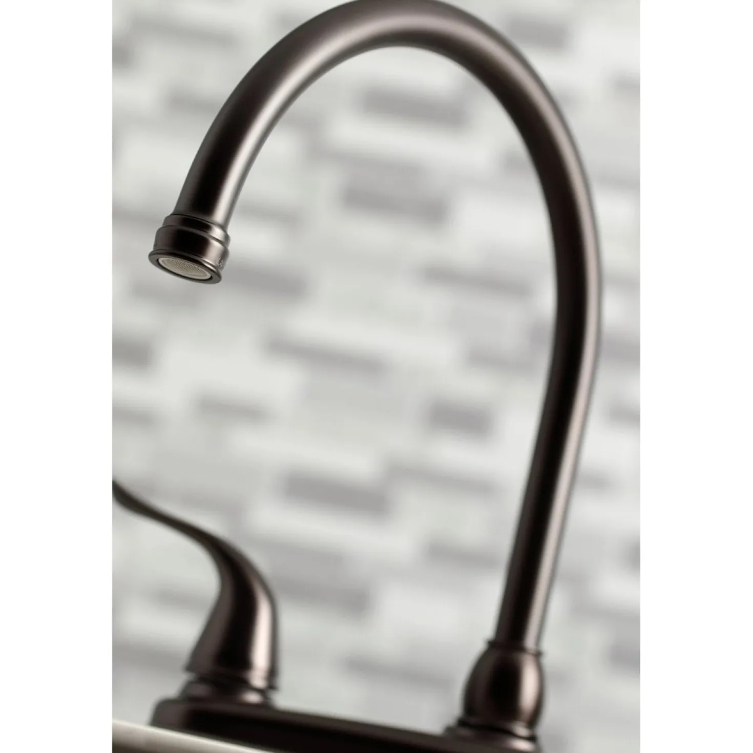 Kingston Brass Yosemite 8-Inch Centerset Kitchen Faucet with Sprayer