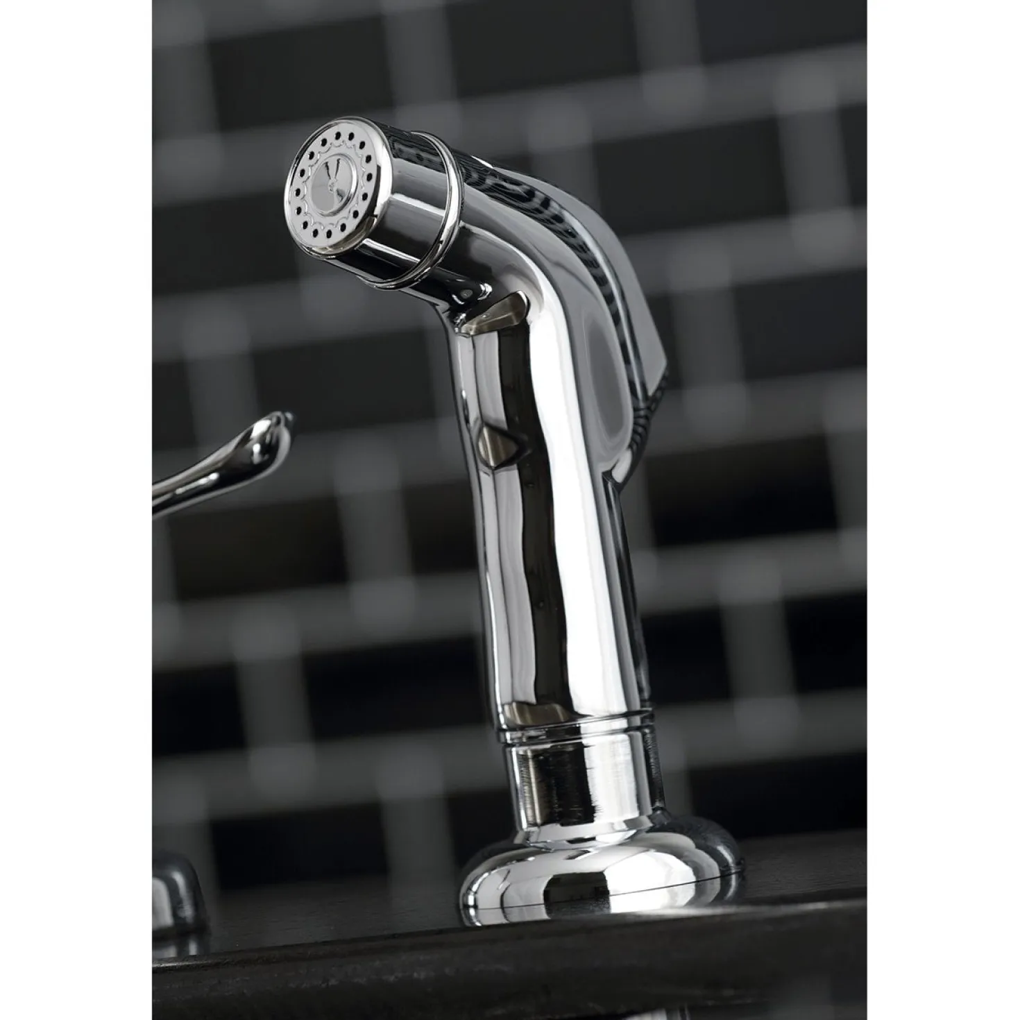 Kingston Brass Yosemite 8-Inch Centerset Kitchen Faucet with Sprayer