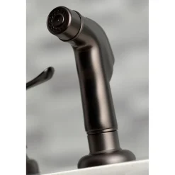 Kingston Brass Yosemite 8-Inch Centerset Kitchen Faucet with Sprayer