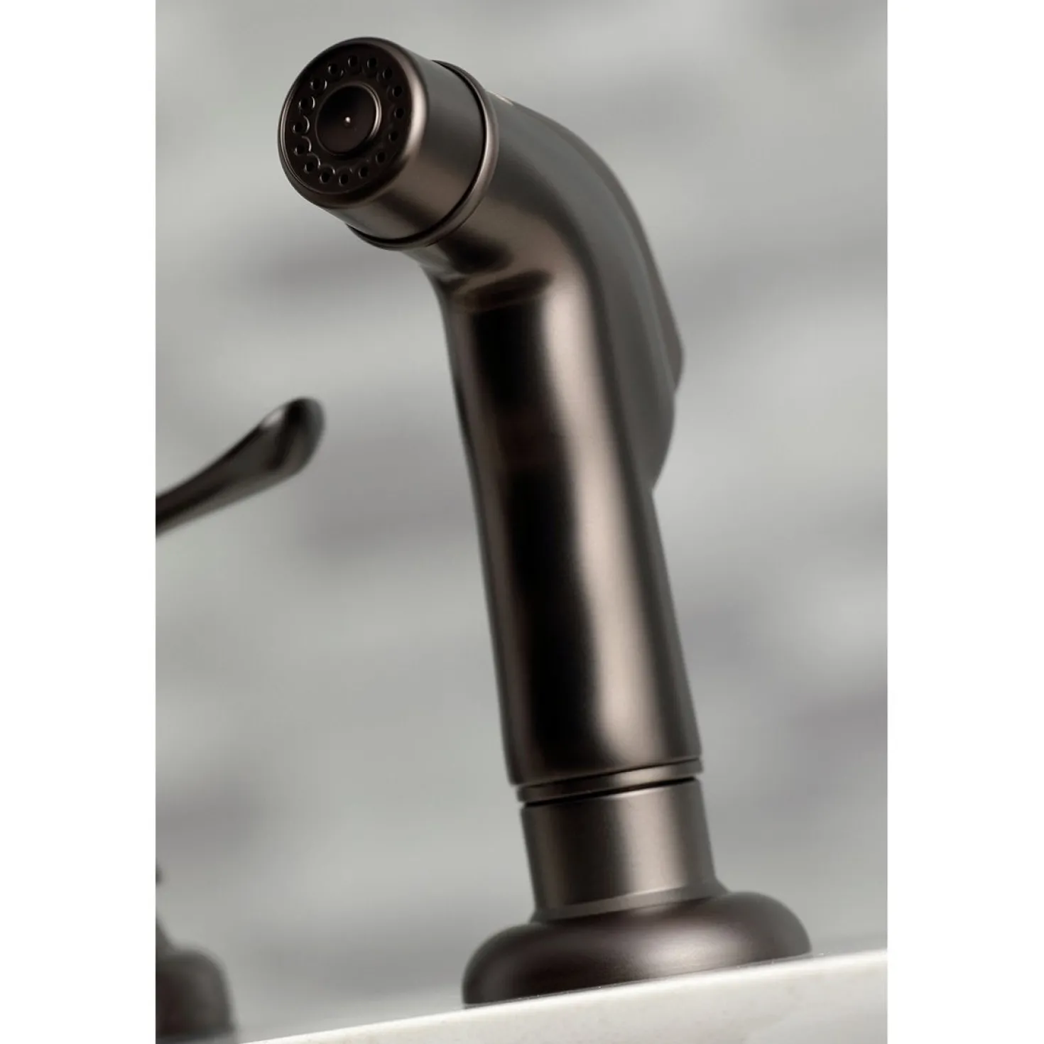 Kingston Brass Yosemite 8-Inch Centerset Kitchen Faucet with Sprayer