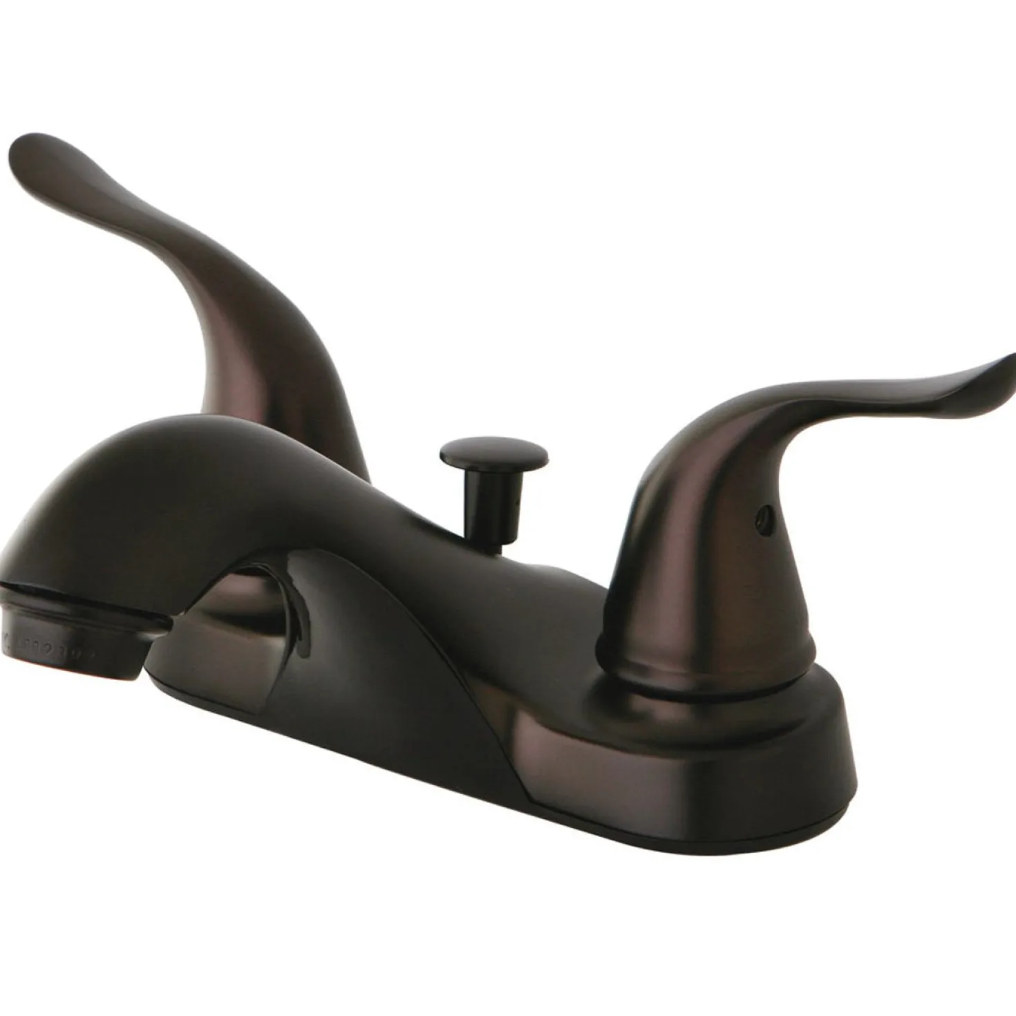 Kingston Brass Yosemite 4-Inch Centerset Two Handle Lavatory Faucet with Pop-up Drain