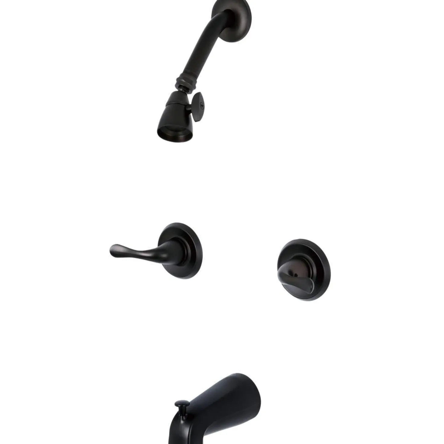 Kingston Brass Yosemite KB2245YL Two Handle Tub Shower Faucet in Oil Rubbed Bronze