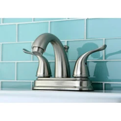 Kingston Brass Yosemite Two Handle 4-inch Centerset Lavatory Faucet