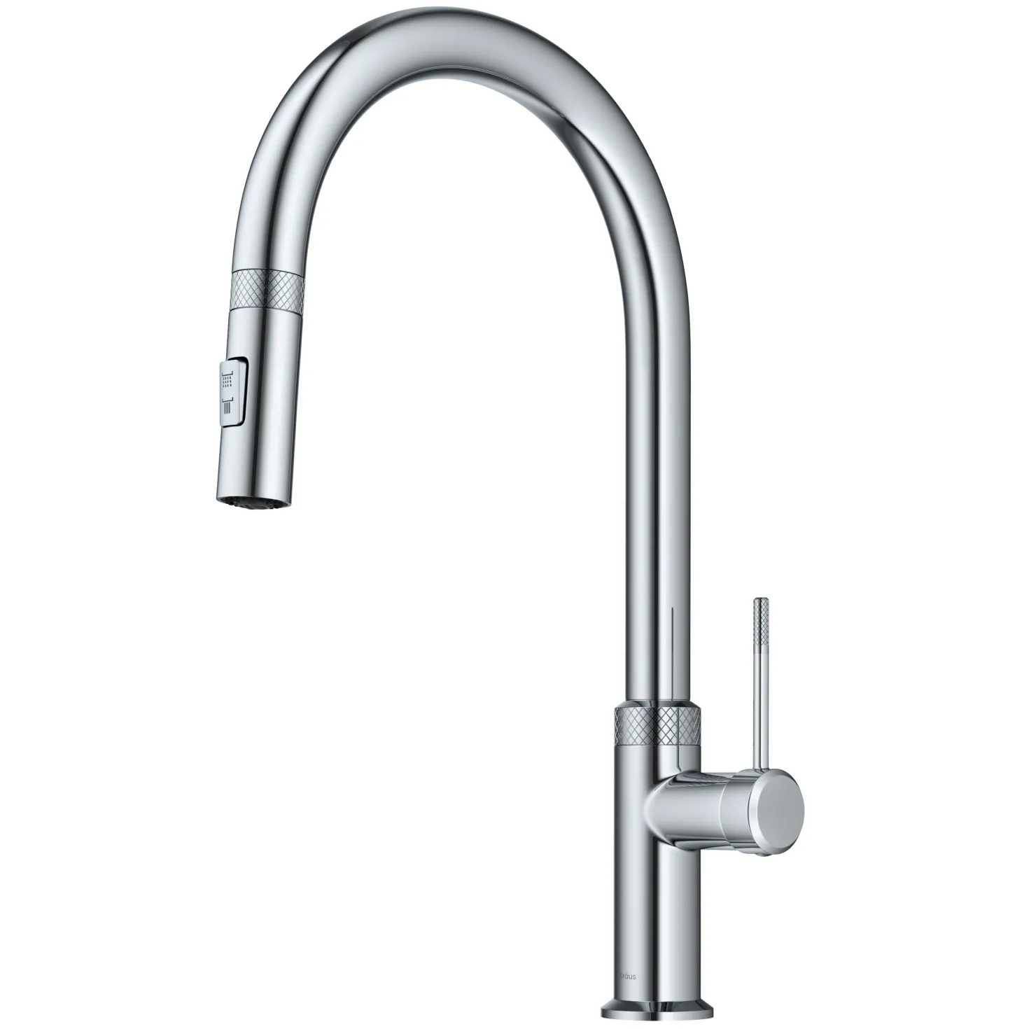 KRAUS Allyn Chrome Single Handle Kitchen Faucet with Diamond Cut- ** Discontinued