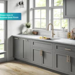 KRAUS Allyn Chrome Single Handle Kitchen Faucet with Diamond Cut- ** Discontinued