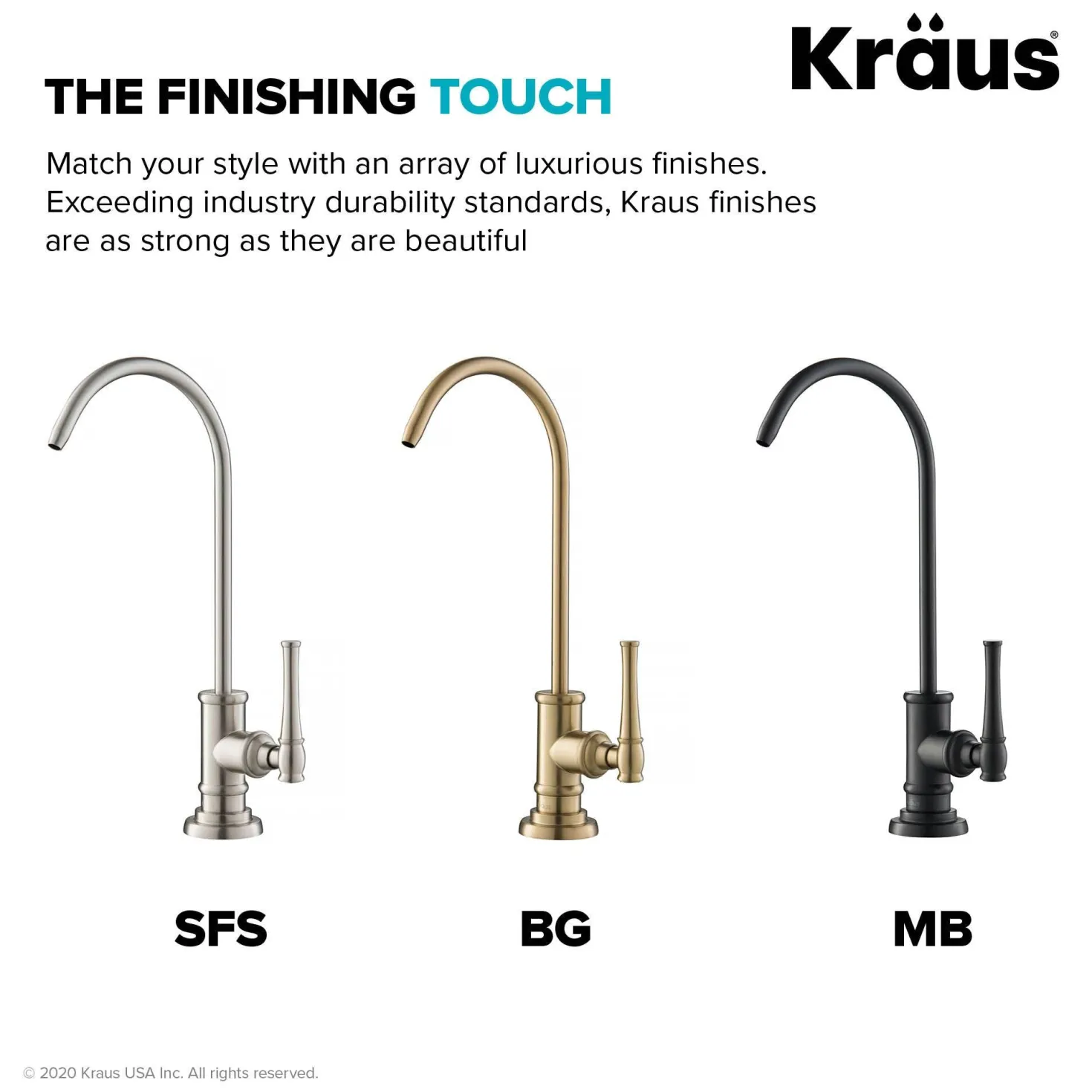 KRAUS Allyn Drinking Water Dispenser Kitchen Faucet in Brushed Gold