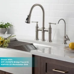 KRAUS Allyn Drinking Water Dispenser Kitchen Faucet in Brushed Gold