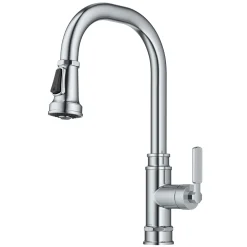 KRAUS Allyn Industrial Pull-Down Kitchen Faucet in Chrome