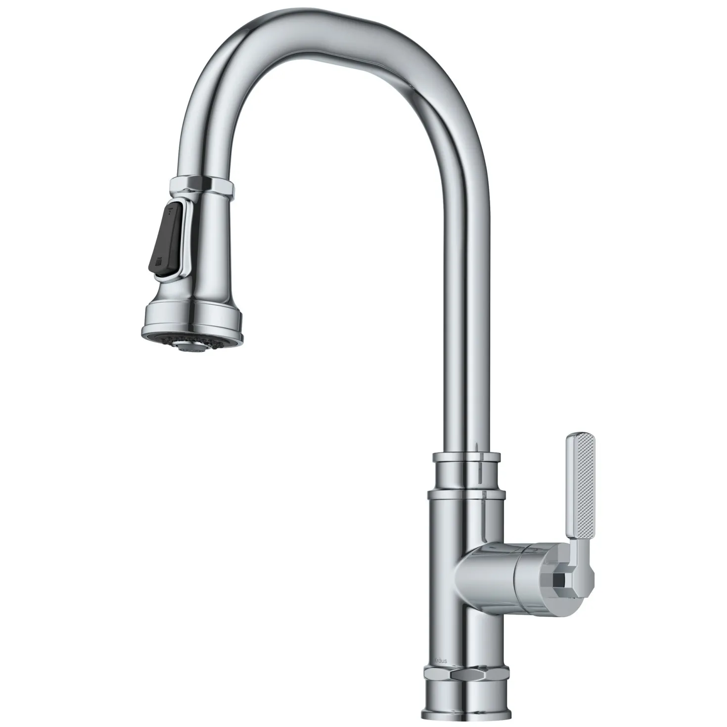 KRAUS Allyn Industrial Pull-Down Kitchen Faucet in Chrome
