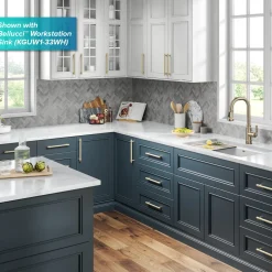 KRAUS Allyn Industrial Pull-Down Kitchen Faucet in Antique Champagne Bronze
